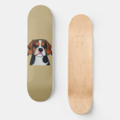 Beagle - Cartoon skateboard (Voorkant)