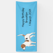 Beagle cartoon spandoek (Verticaal)