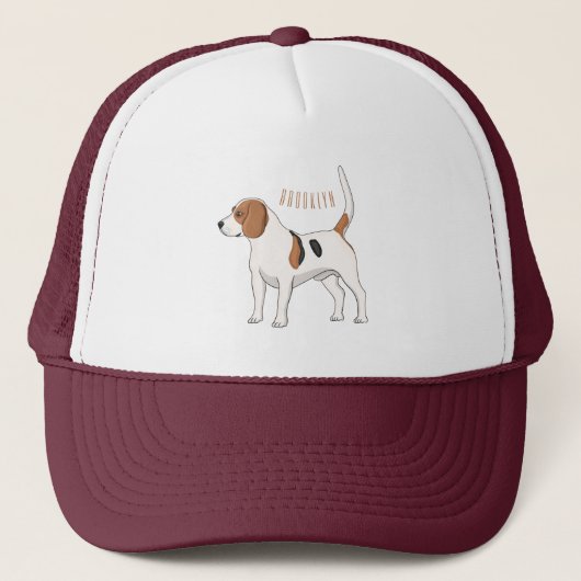 Beagle cartoon trucker pet (Voorkant)