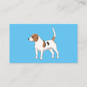 Beagle cartoon visitekaartje (Achterkant)