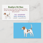 Beagle cartoon visitekaartje (Voorkant / Achterkant)