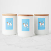 Beagle cartoon voedselcontainer etiket (Flessen)