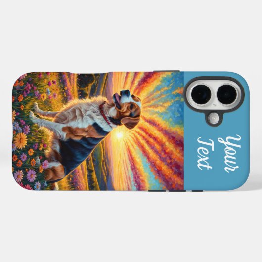 Beagle Case-Mate iPhone Case (Achterkant (horizontaal))