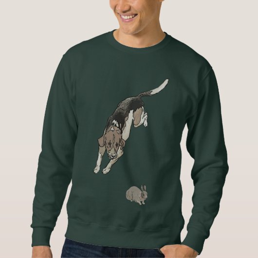 Beagle Chasing Rabbit Trui (Voorkant)