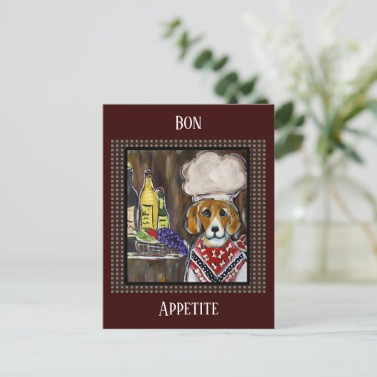 BEAGLE CHEF BRIEFKAART (Staand voorkant)