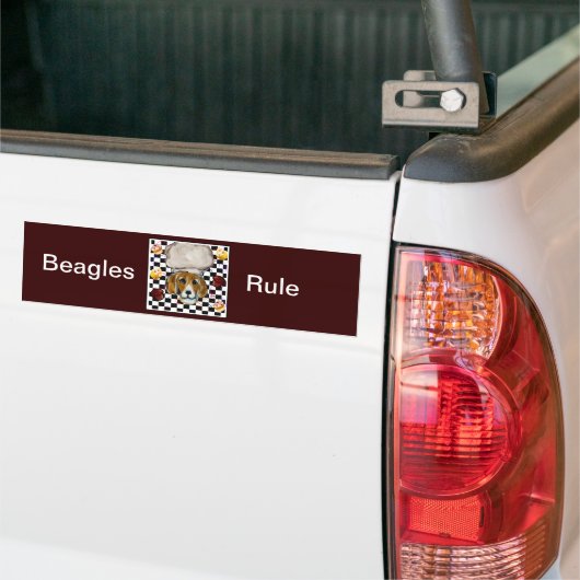 Beagle Chef Bumpersticker (Op Truck)