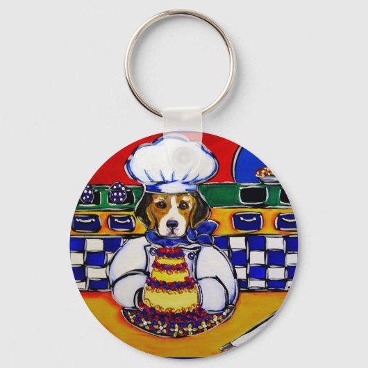 Beagle Chef Sleutelhanger (Voorkant)