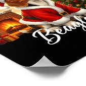 Beagle Christmas Beagle Costume Beagle Xmas Merry Poster (Hoek)