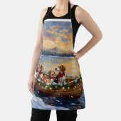 Beagle Christmas Boat Holiday Schort (Insitu)