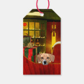 Beagle Christmas Cadeaulabel (Achterkant)