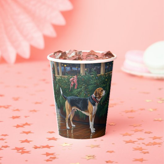 Beagle Christmas Cruise: Pawsome Holiday Delight Papieren Bekers (Insitu)