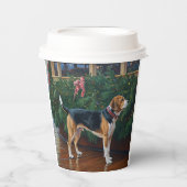 Beagle Christmas Cruise: Pawsome Holiday Delight Papieren Bekers (Voorkant)