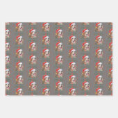 Beagle Christmas Dog Pattern Inpakpapier Vel (Voorkant 2)