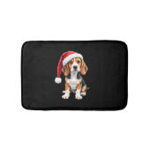 Beagle Christmas Dog T-shirt met lange mouwen Badmat (Voorkant)