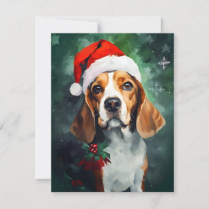 Beagle Christmas Feestdagenkaart