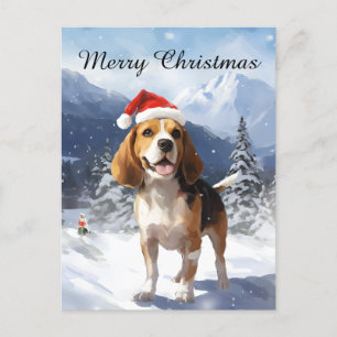 Beagle Christmas Feestdagenkaart