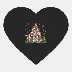 Beagle Christmas Funny T - shirts Beagle Xmas Tree Hart Sticker