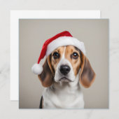 Beagle Christmas Kaart (Voorkant / Achterkant)