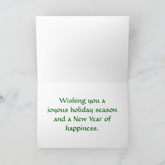 Beagle Christmas Kaart Lijst (Binnen)