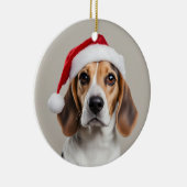 Beagle Christmas Keramisch Ornament (Rechts)
