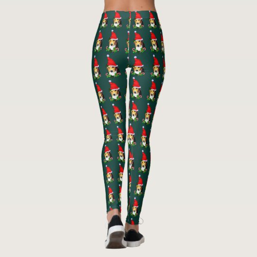 Beagle Christmas Leggings (Achterkant)