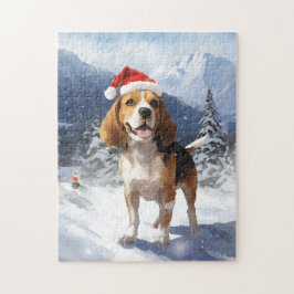 Beagle Christmas Legpuzzel