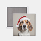 Beagle Christmas Magneet (Voorkant / Achterkant)