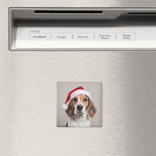 Beagle Christmas Magneet (Insitu (Vaatwasser))