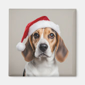 Beagle Christmas Magneet (Voorkant)