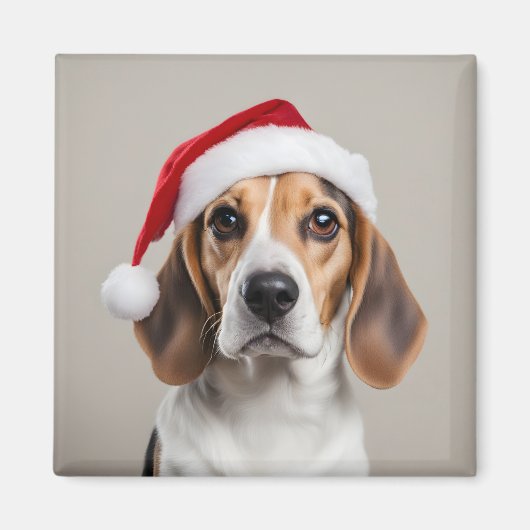 Beagle Christmas Magneet (Voorkant)