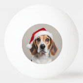 Beagle Christmas Pingpongbal (Voorkant)