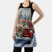 Beagle Christmas Red Truck Holiday Schort (Insitu)