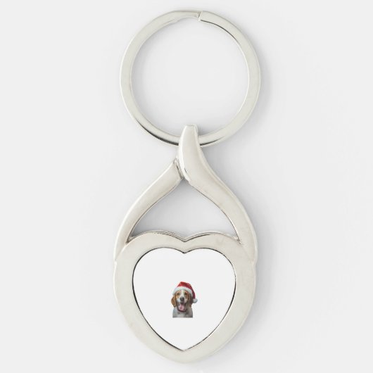 Beagle Christmas Sleutelhanger (Voorkant)