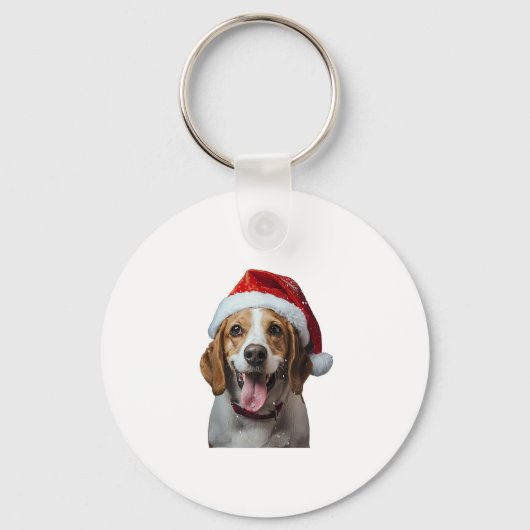 Beagle Christmas Sleutelhanger (Voorkant)