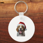 Beagle Christmas Sleutelhanger (Voorkant)