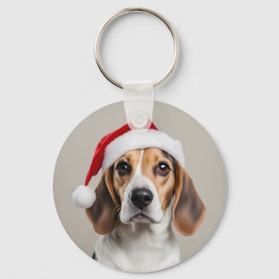 Beagle Christmas Sleutelhanger