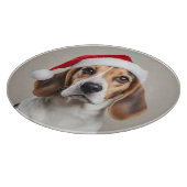 Beagle Christmas Snijplank (Hoek)