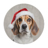 Beagle Christmas Snijplank (Voorkant)