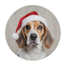 Beagle Christmas Snijplank