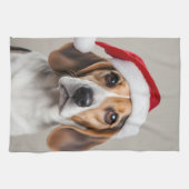 Beagle Christmas Theedoek (Horizontaal)