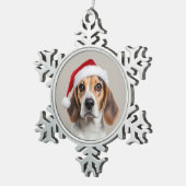 Beagle Christmas Tin Sneeuwvlok Ornament (Rechts)