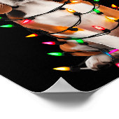 Beagle Christmas Tree Shirt Beagle Santa Hat Lover Poster (Hoek)