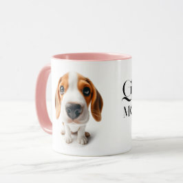 Beagle close-up Mok met uw naam