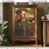 Beagle Country Gentleman Landscape EX9R Decoupage Tissuepapier