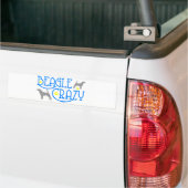 BEAGLE CRAZY BUMPERSTICKER (Op Truck)
