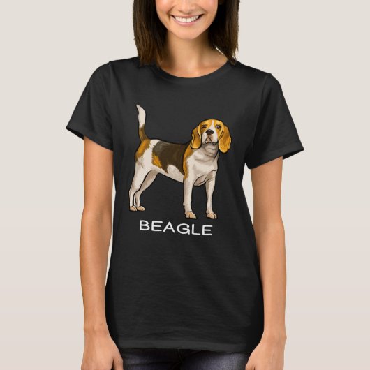 Beagle Crazy Dog T-shirt (Voorkant)