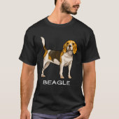 Beagle Crazy Dog T-shirt (Voorkant)