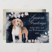 Beagle Custom Season Greetings Feestdagenkaart (Voorkant / Achterkant)