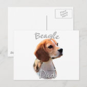 Beagle Dad 2 Briefkaart (Voorkant / Achterkant)