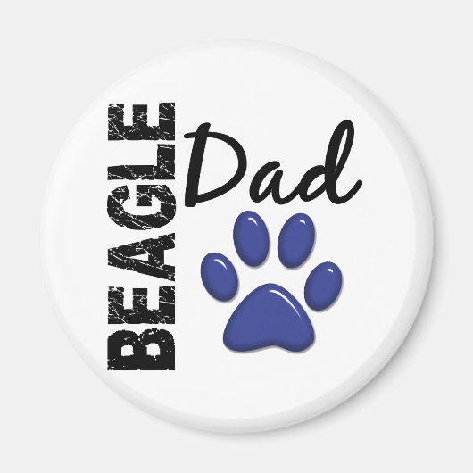 Beagle Dad 2 Magneet (Voorkant)